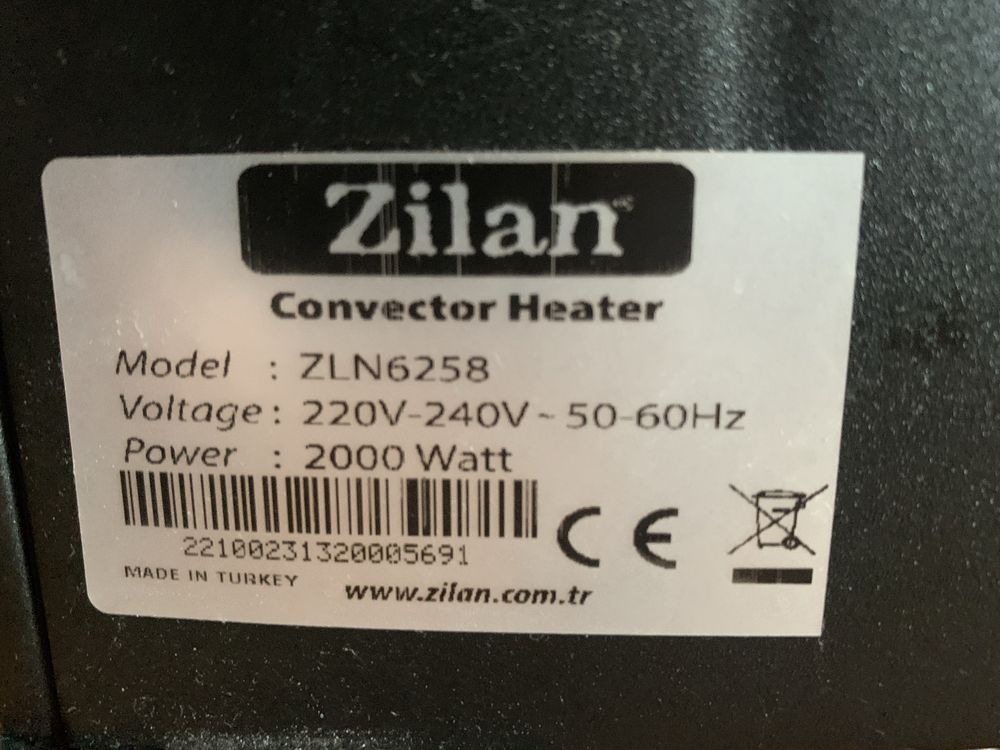 Обогреватель Zilan 2000w