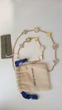 Jóias CONJUNTO Louis Vuitton aço, madrepérola e ouro 24K