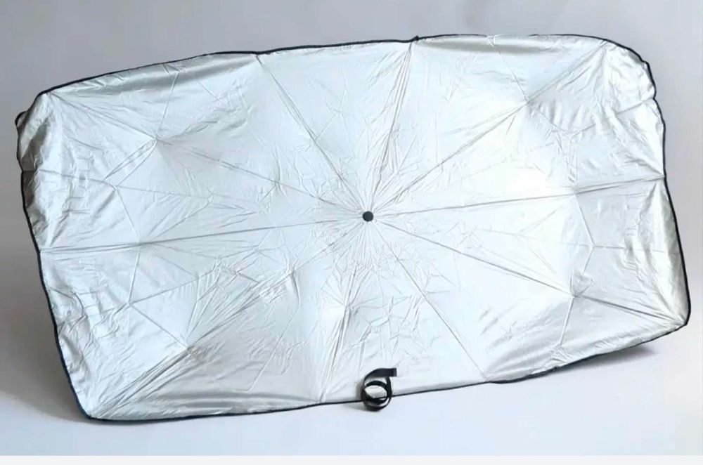 Сонцезахисна шторка парасолька на лобове скло в авто