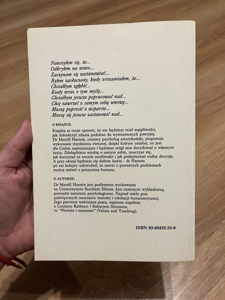 Lepsze od tabletek , Merrill Harmin