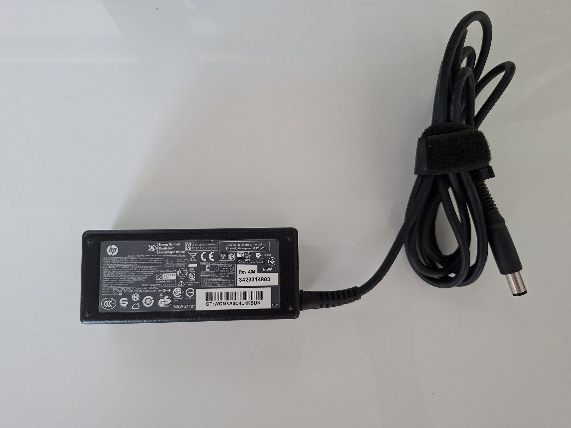 Ładowarka do laptopa HP 65 W / GRUBY WTYK / Oryginalna