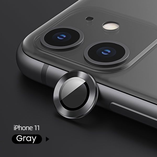 Szkło Kamery Usams dla iPhone 11 Pro z Metalowym Pierścieniem