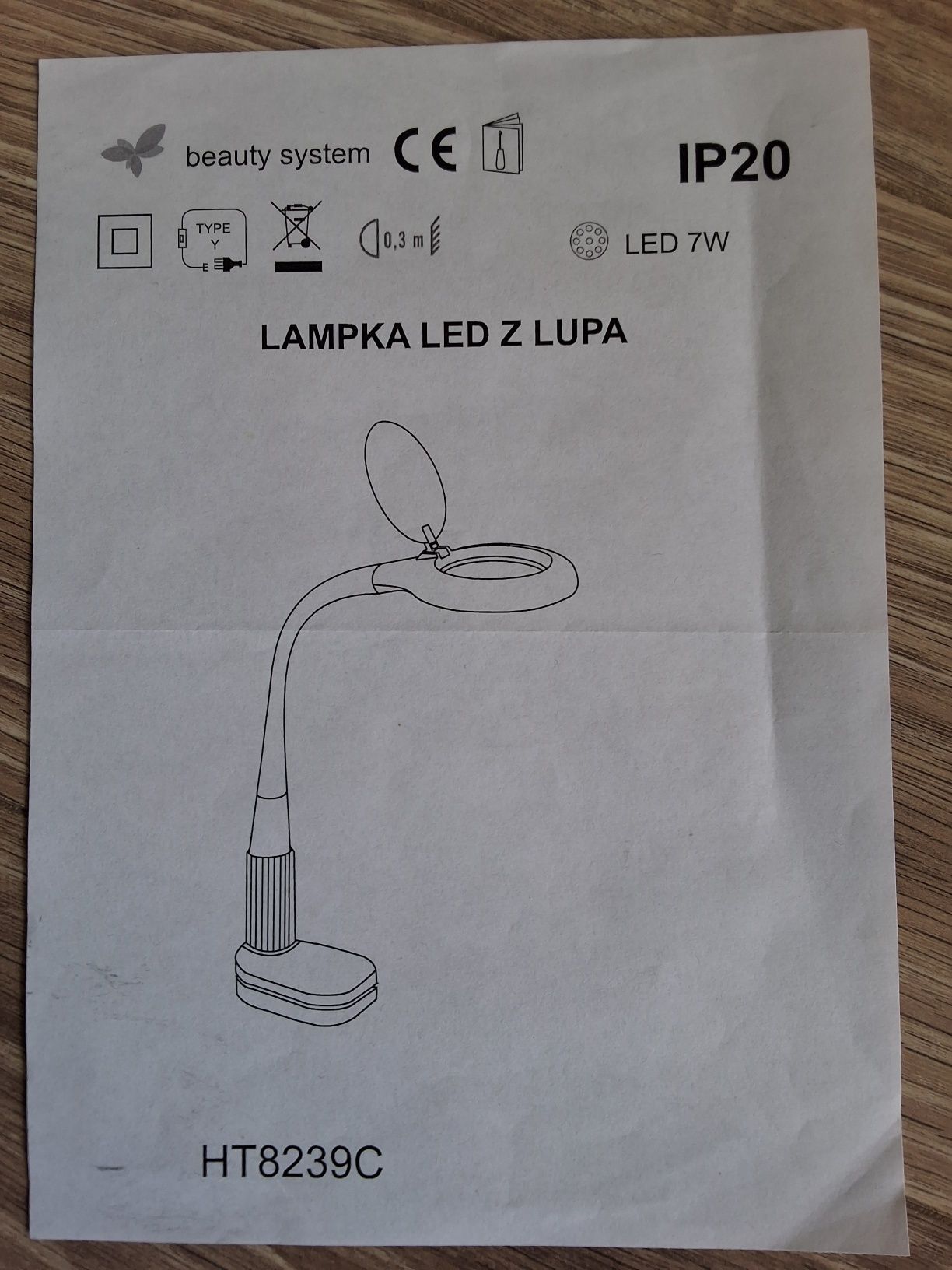 Lampka kosmetyczna Led z lupą Beauty System
