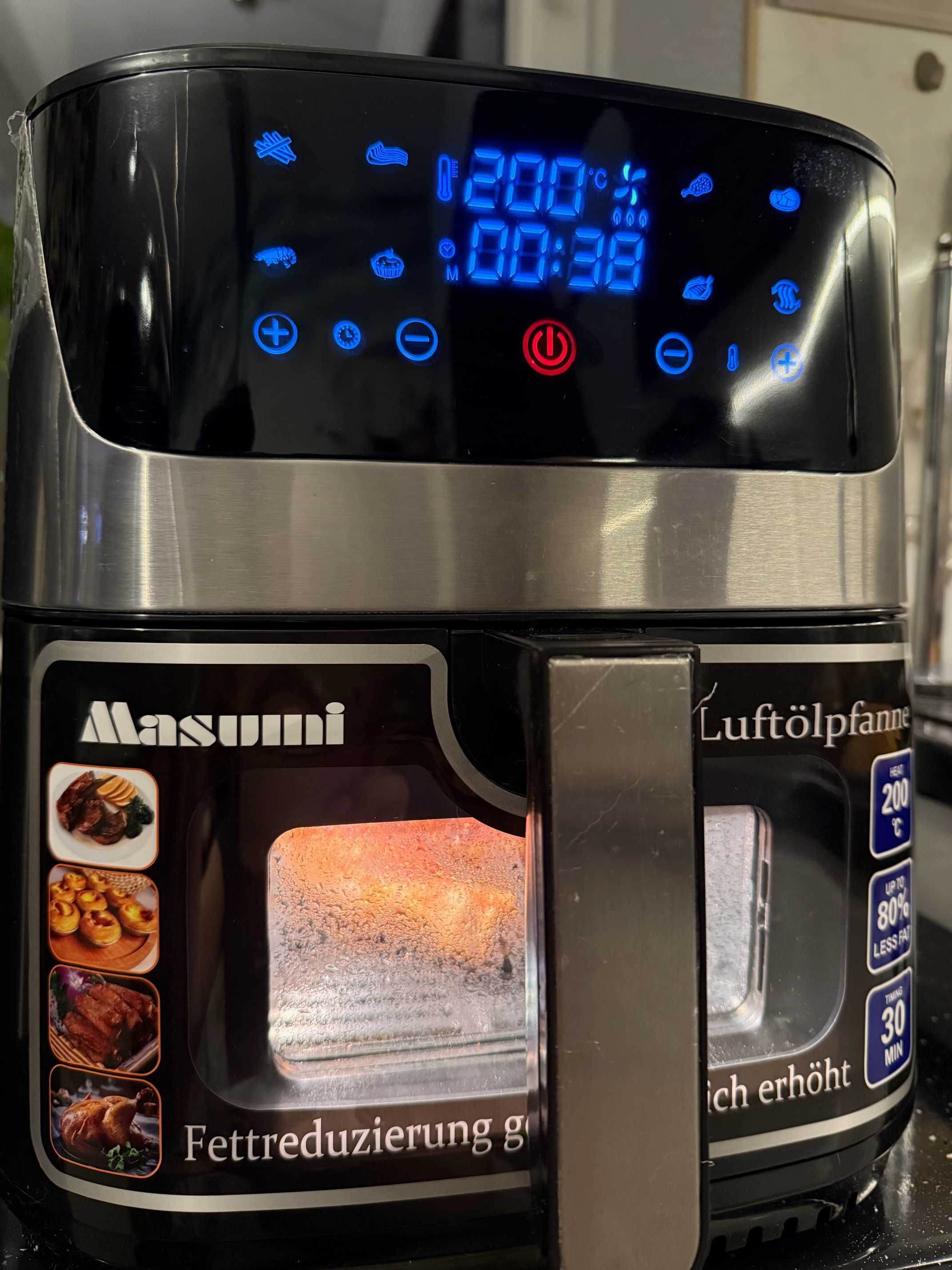 Air fryer Masumi KB-8002M 1600W 8L duża pojemność NOWY