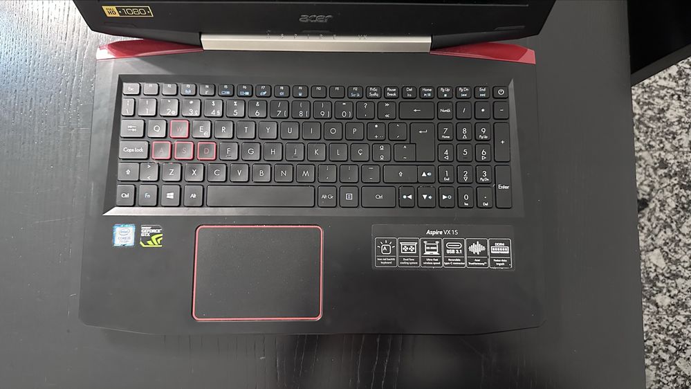 Acer VX15 nvidea 1050 4gb