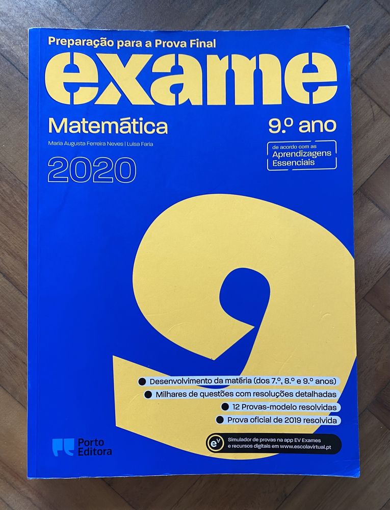 Livros de preparação para o exame de 9.º Ano