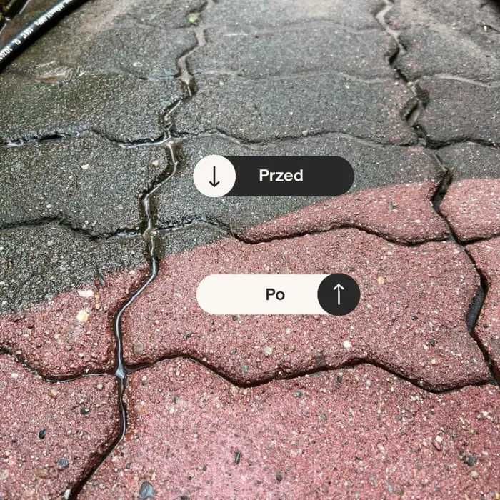 Mycie kostki brukowej, impregnacja