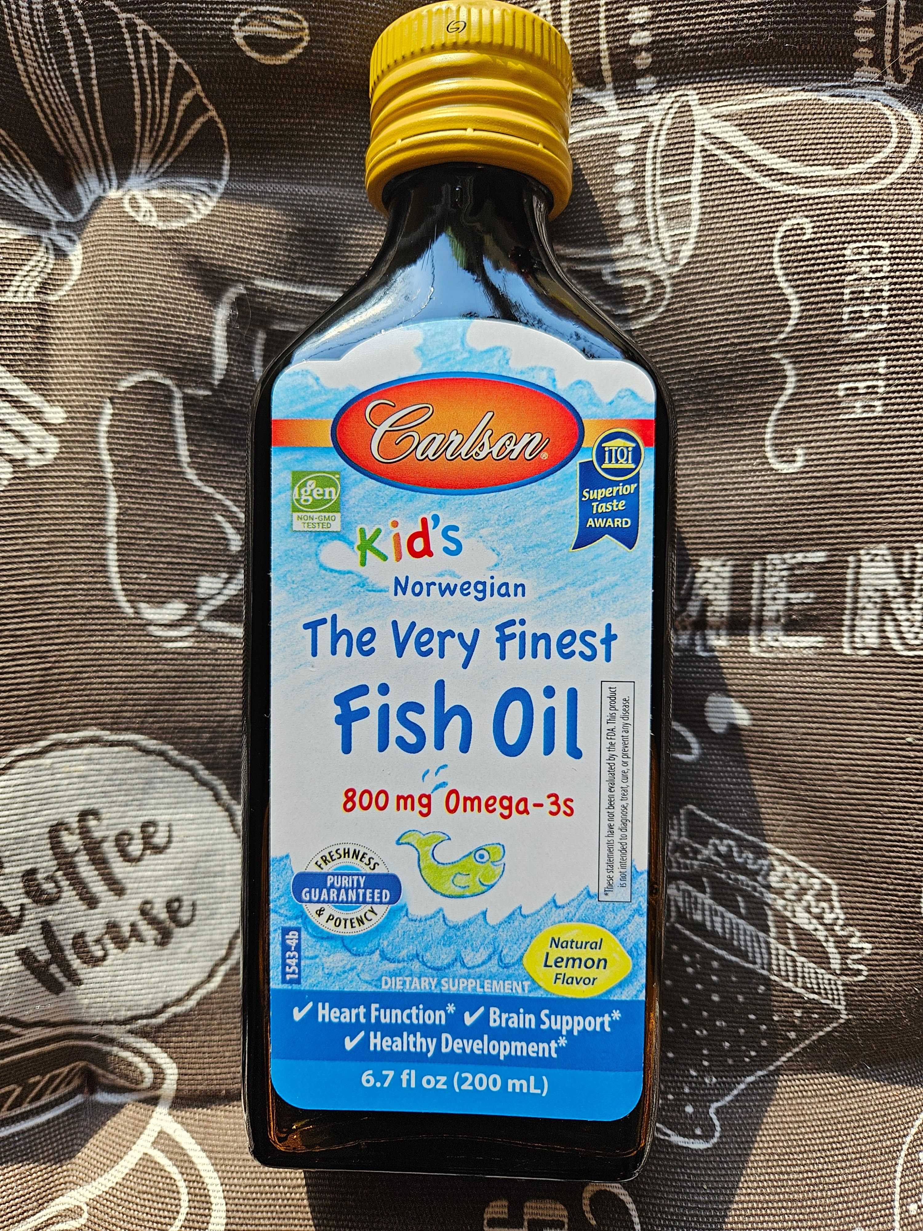 Carlson Kids Omega-3 дитяча рідка омега для детей рибій жир 200 мл