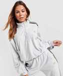 Велюровий топ худі кофта adidas