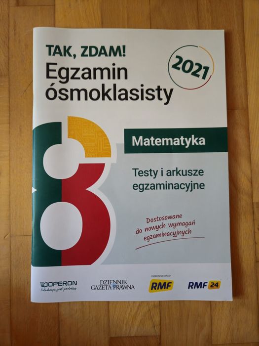 TAK, ZDAM! Egzamin ósmoklasisty matematyka testy i arkusze