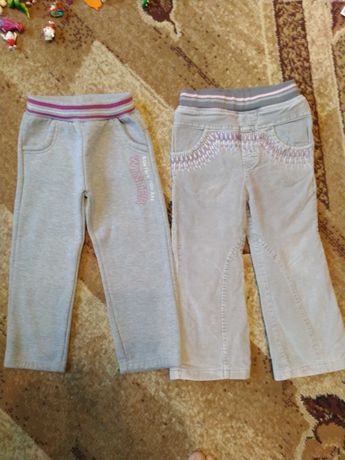 Теплые штаны, лосины, юбка для девочки на 3-4 года (98-104)