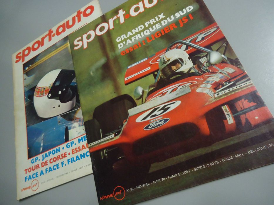Revistas Sport-Auto (edição francesa) - Ano completo 1970