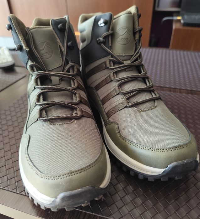 Buty męskie wysokie trepy trekkingowe 42 khaki