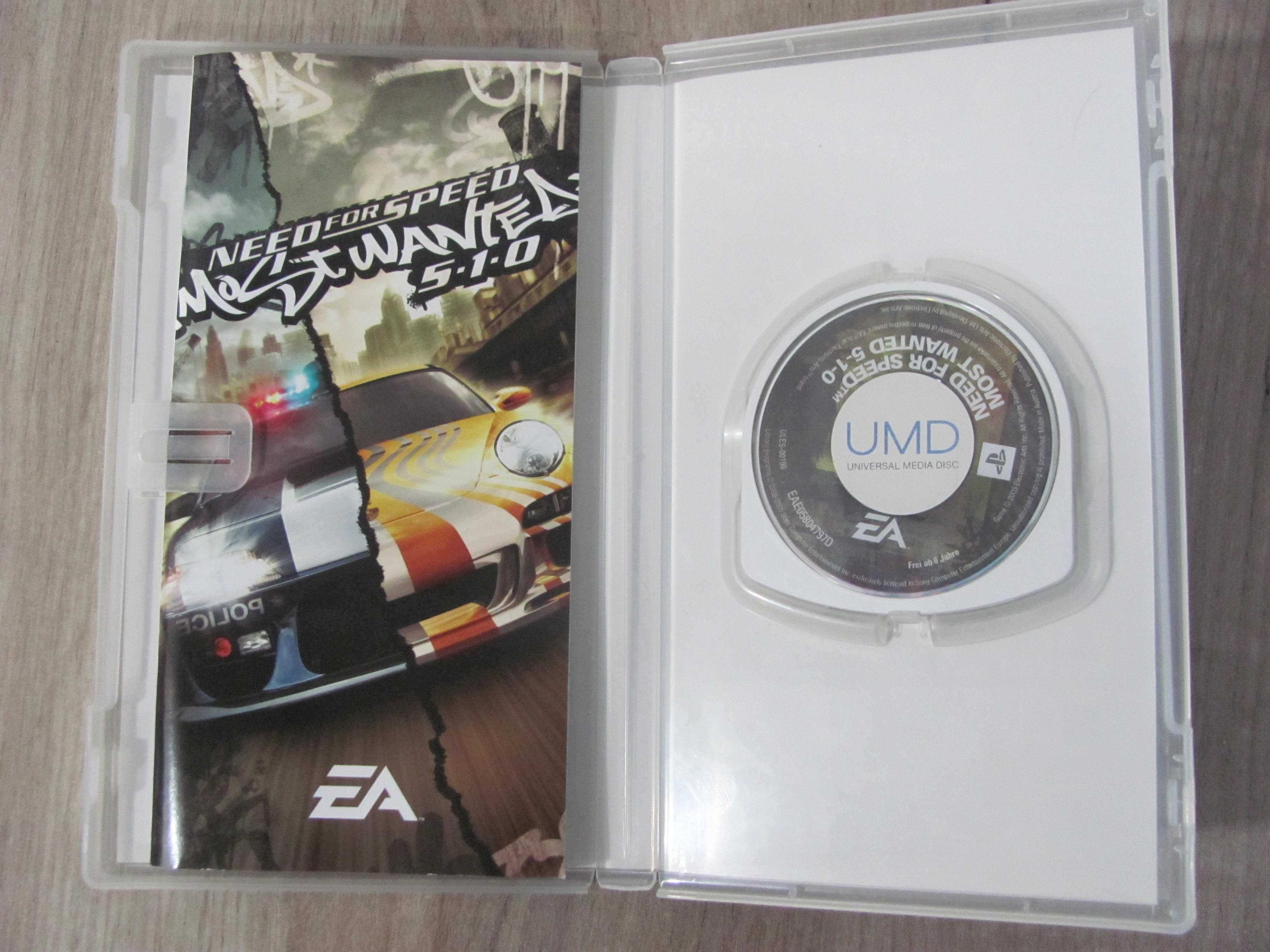 Gra Sony PSP NEED FOR SPEED Most Wantedd 5-1-0 PL