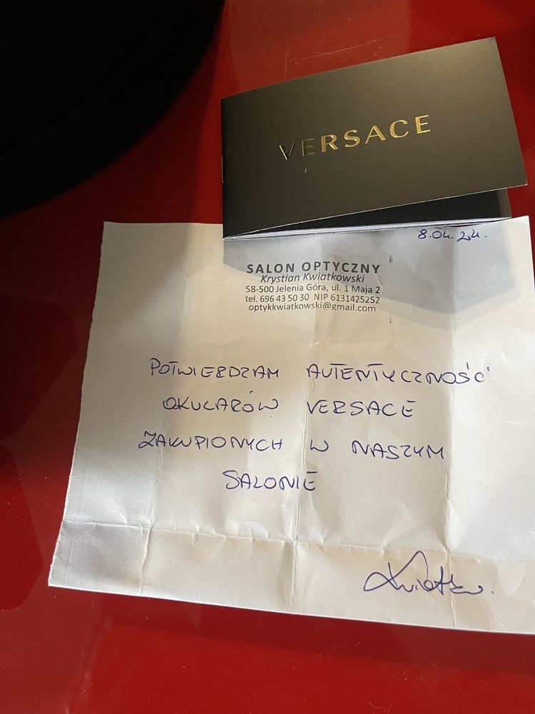 Oryginalne okulary Versace