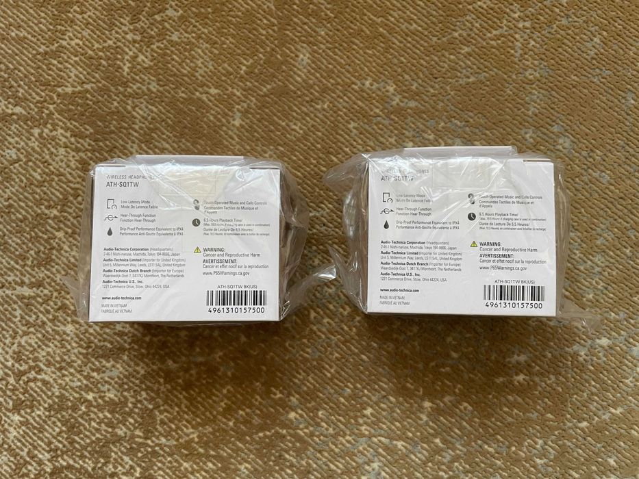 навушники Audio-Technica ATH-SQ1TW бездротові