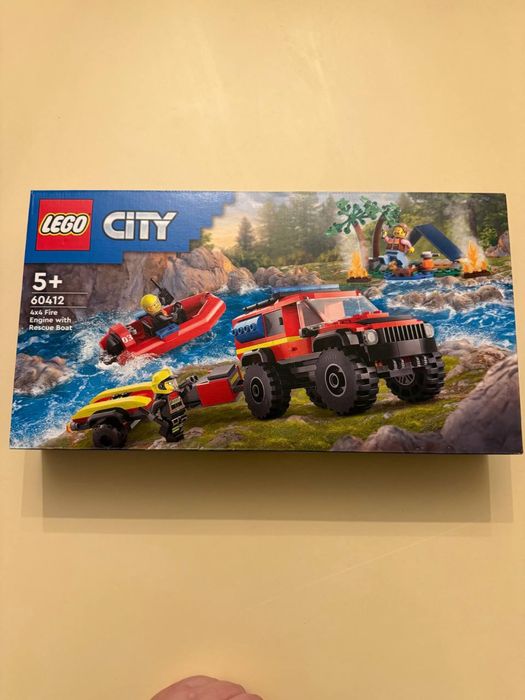 LEGO City 60412 пожежна машина з рятувальним катером