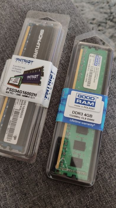 Pamięć RAM 8GB DDR3 GoodRAM Patriot 1600Mhz Pamięci RAM