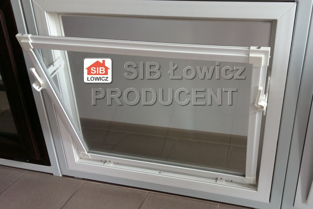 Okno Inwentarskie, gospodarcze PCV - 60x40 cm kolor biały