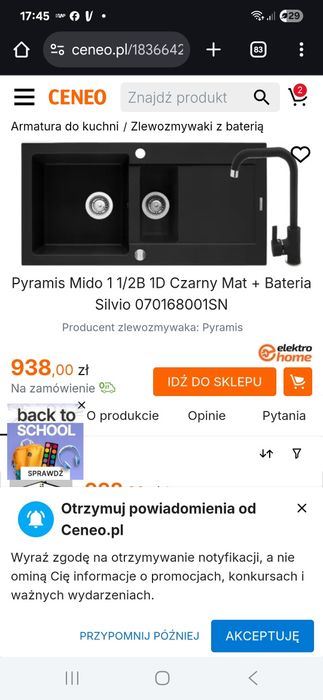 Zlewozmywak/zlew z baterią pyramis