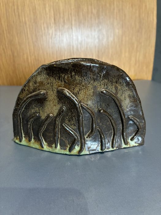 Wazon ceramiczny vintage sygnowany 70s