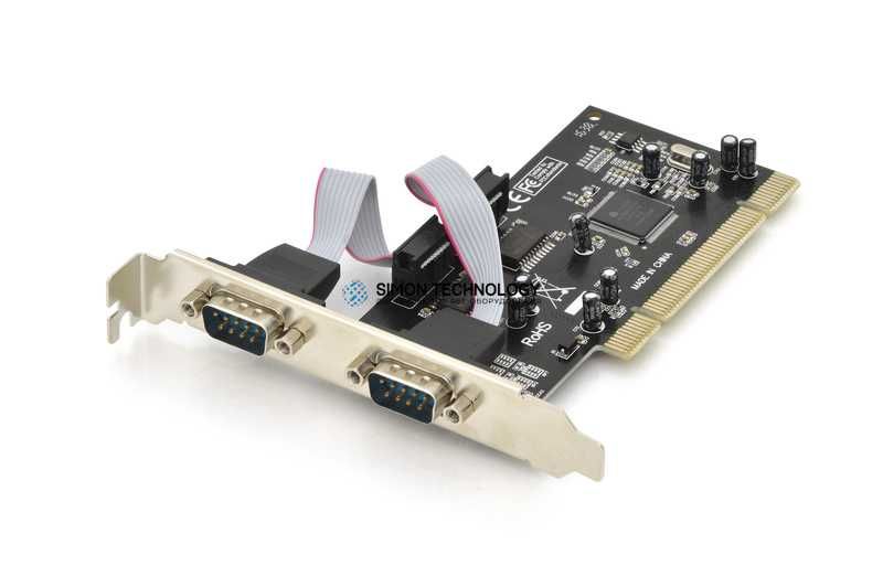 Контроллер Digitus Serial I/O. 2-Port. PCI Add-On Card 2 X DB9 M. Slo