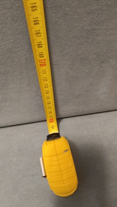 Wieszak tapicerowany szary szafka na buty połysk