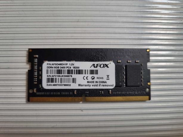 RAM DDR4 8GB 2400 PC4 19200, AFox 1.2V