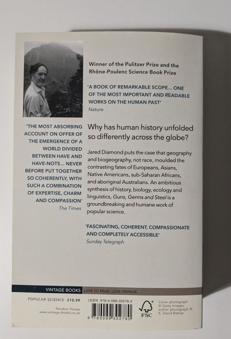 Livro - Guns, Germs and Steel - Jared Diamond