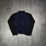 MĘSKA Bluza Sportowa Nike Stójka Duże Logo Plecy Trening Czarna Granat
