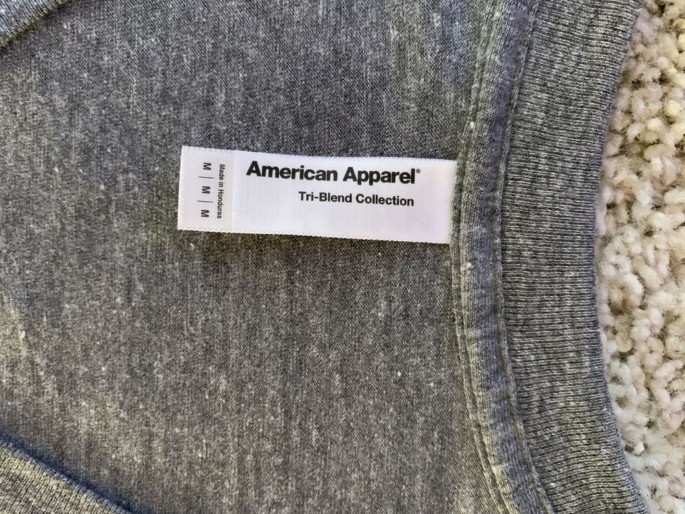 American Apparel szara koszulka