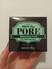 Maska oczyszczająca do twarzy Secret Key Black Out Pore Minimizing Pac