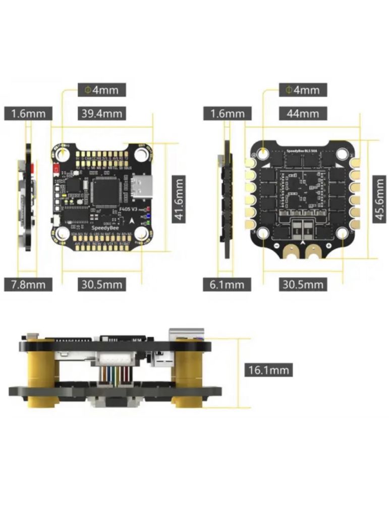 Польотний контролер із регулятором швидкості SpeedyBee F405 V3 BLS 50A