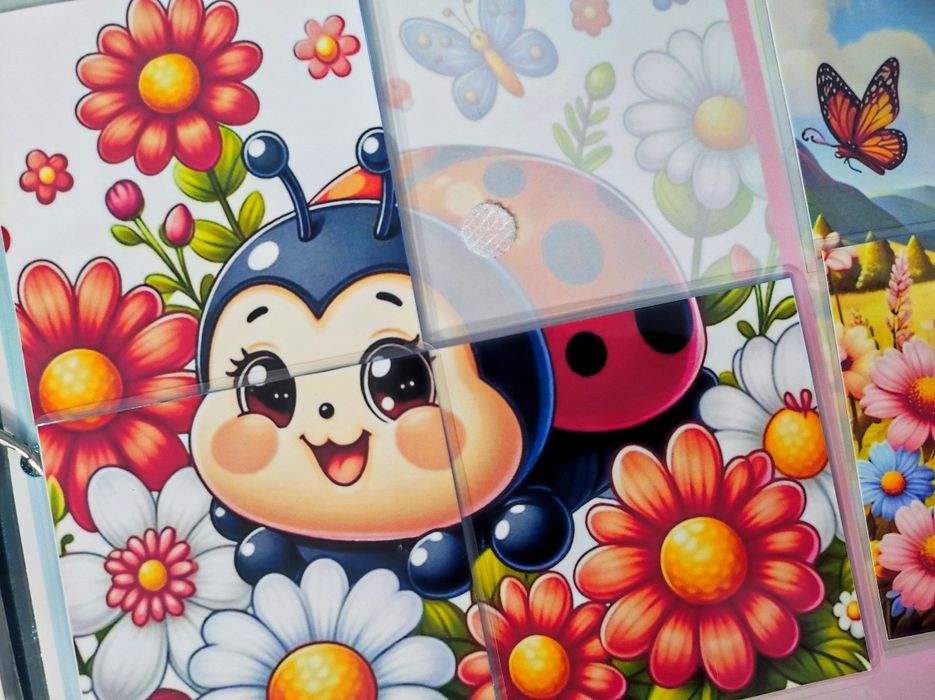 Абетка на липучках (рослини) 
Книжечка має 41 деталь.
Формат