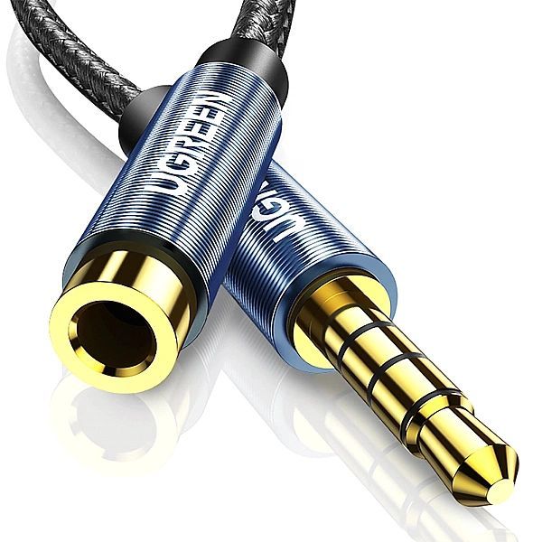 Ugreen adapter przejściówka mini jack 3,5mm 1m niebieski (av118)