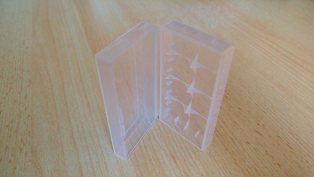 Caixa arrumação de 2 ou 4 pilha bateria 18650