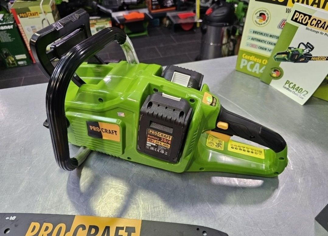 Пила Цепная Аккумуляторная ProCraft PKA40/2 Бесщеточная Гарантия 36мес
