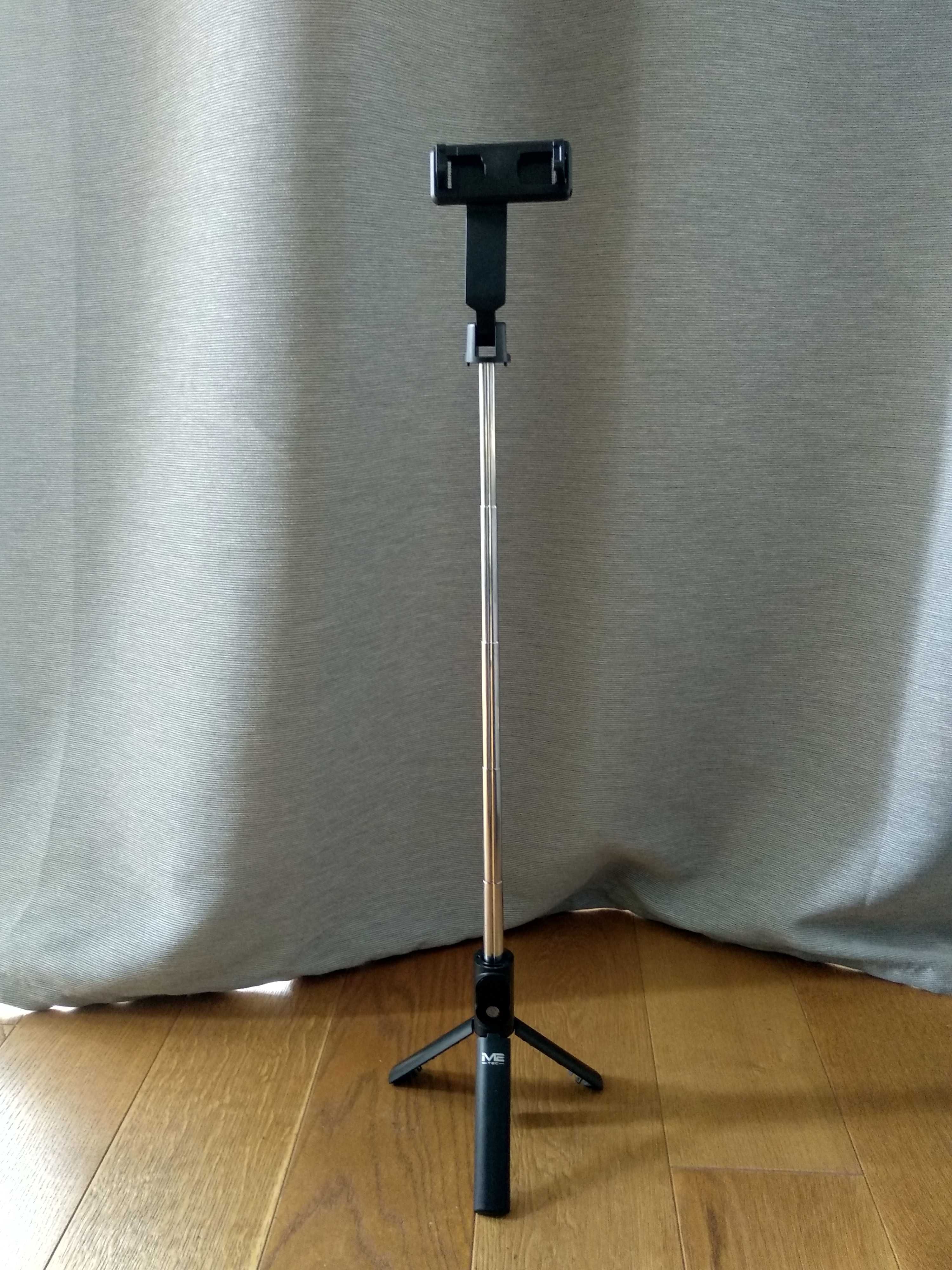 Bezprzewodowy mini selfie stick z pilotem i statywem