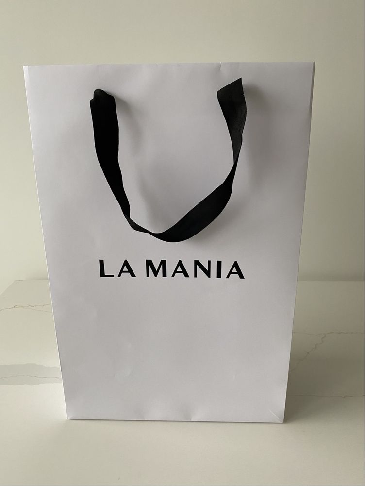 La Mania duża torba papierowa ozdobna prezentowa 30/25 cm powystawowa
