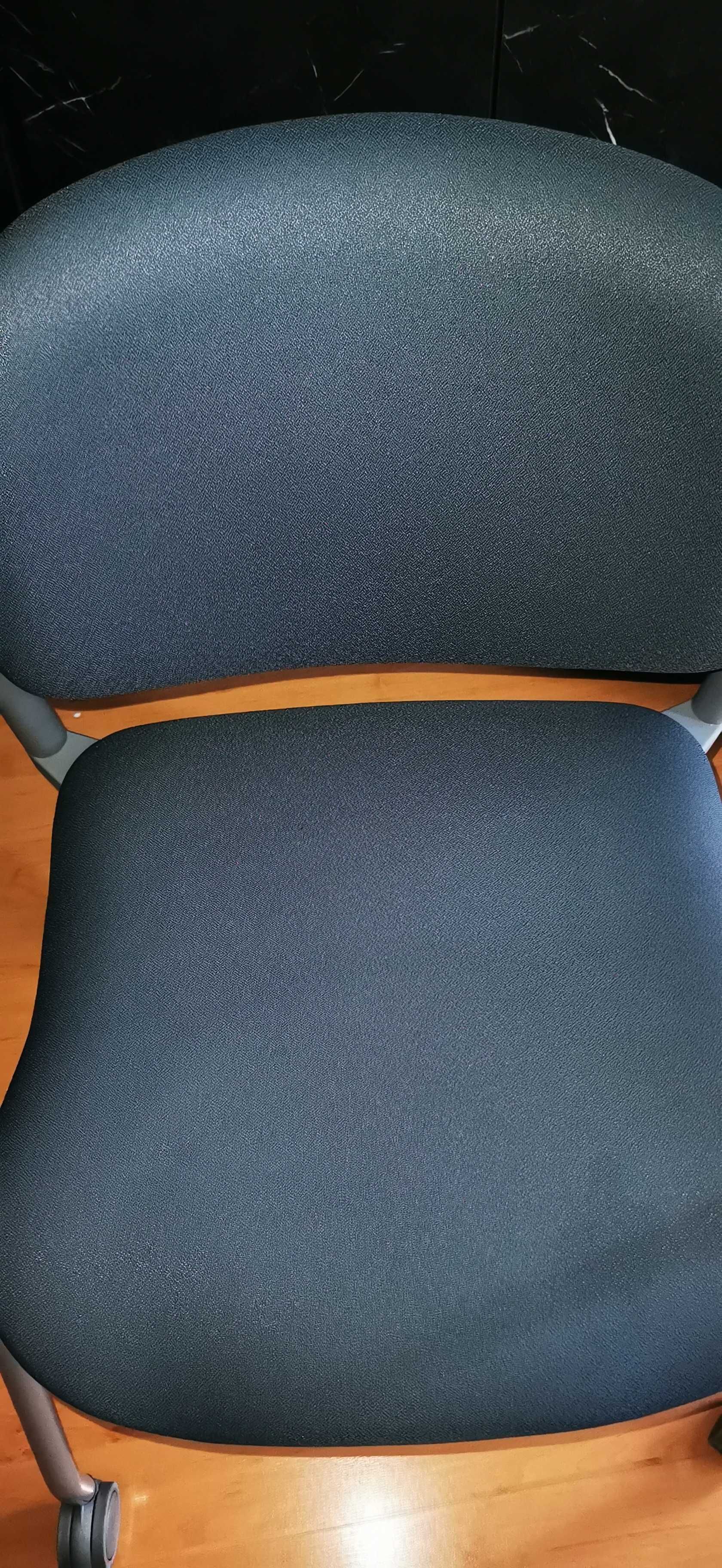 Krzesło biurowe konferencyjne do biurka mobilne z podłokietnikami