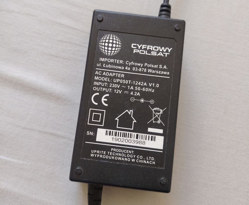 Zasilacz Cyfrowy Polsat 12v 4.2A
