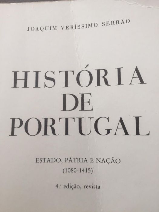 História de Portugal de Joaquim Veríssimo Serrão - 1080 a 1415