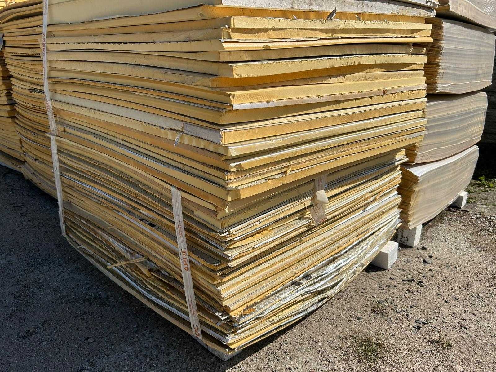 Płyty PIR odpadowe gr. 5mm-30mm (JEDNOSTR. OKŁADZINA) 0,60 zł za 1m2!
