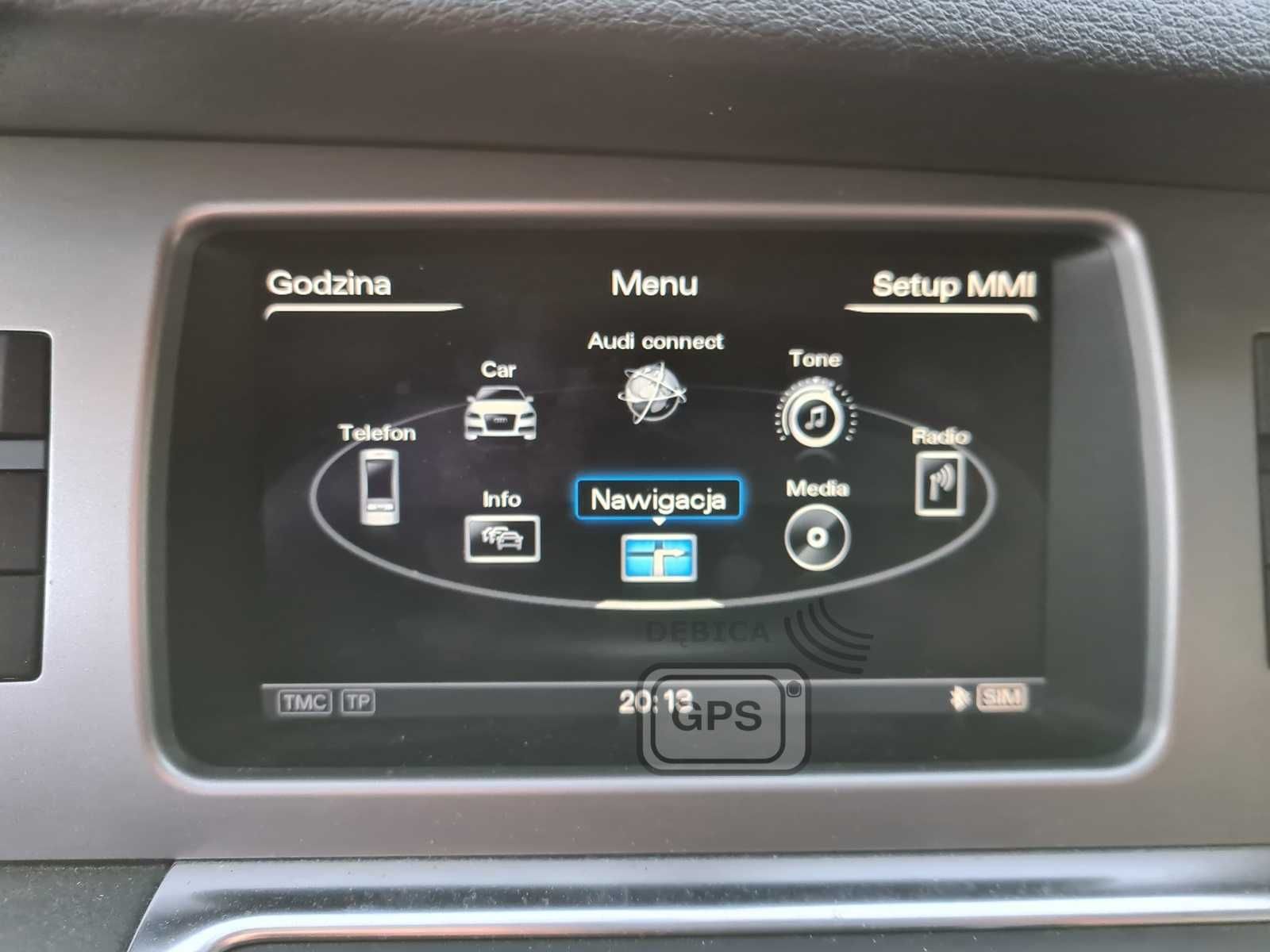 Polskie Menu Audi Konwersja USA-EU MMI 3Gp A4 A5 A6 A7 A8 Q3 Q5 Q7 Map