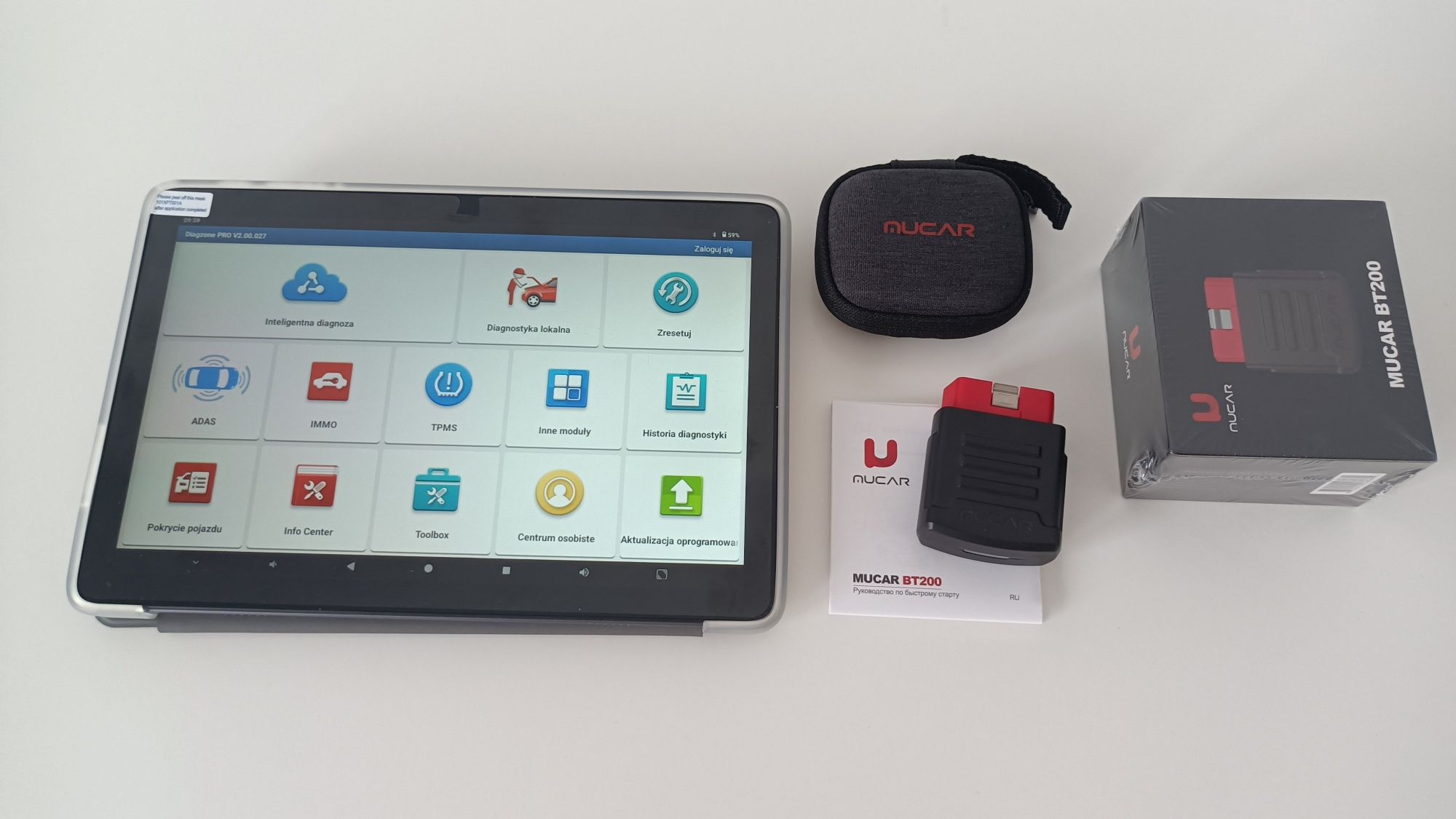 Teblet do DiagZone, XDiag Mucar BT200, Thinkdiag 2, Ediag Plus głowica