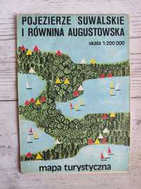 Mapa turystyczna Pojezierze Suwalskie i Równina Augustowska