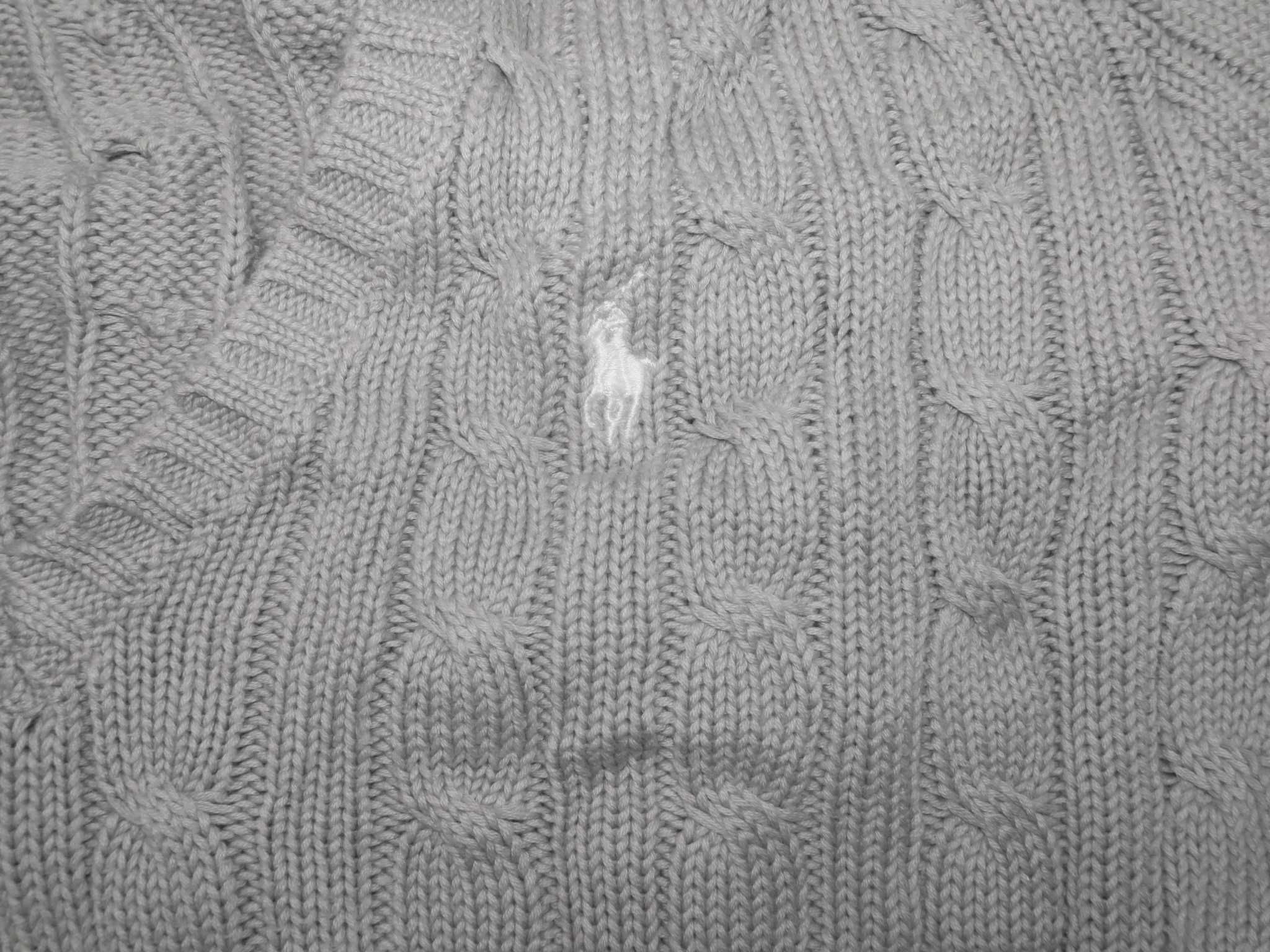 Ralph Lauren sweter damski z warkoczem M