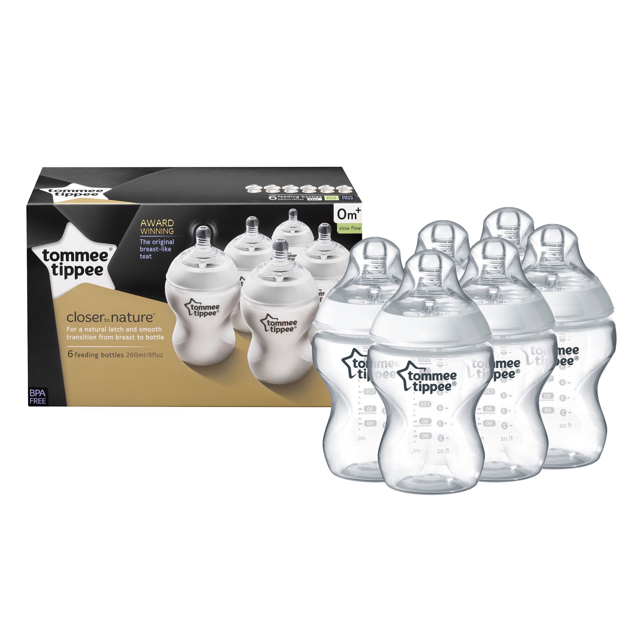 Butelka Tommee Tippee 260 ml 422563, zestaw 6 butelek