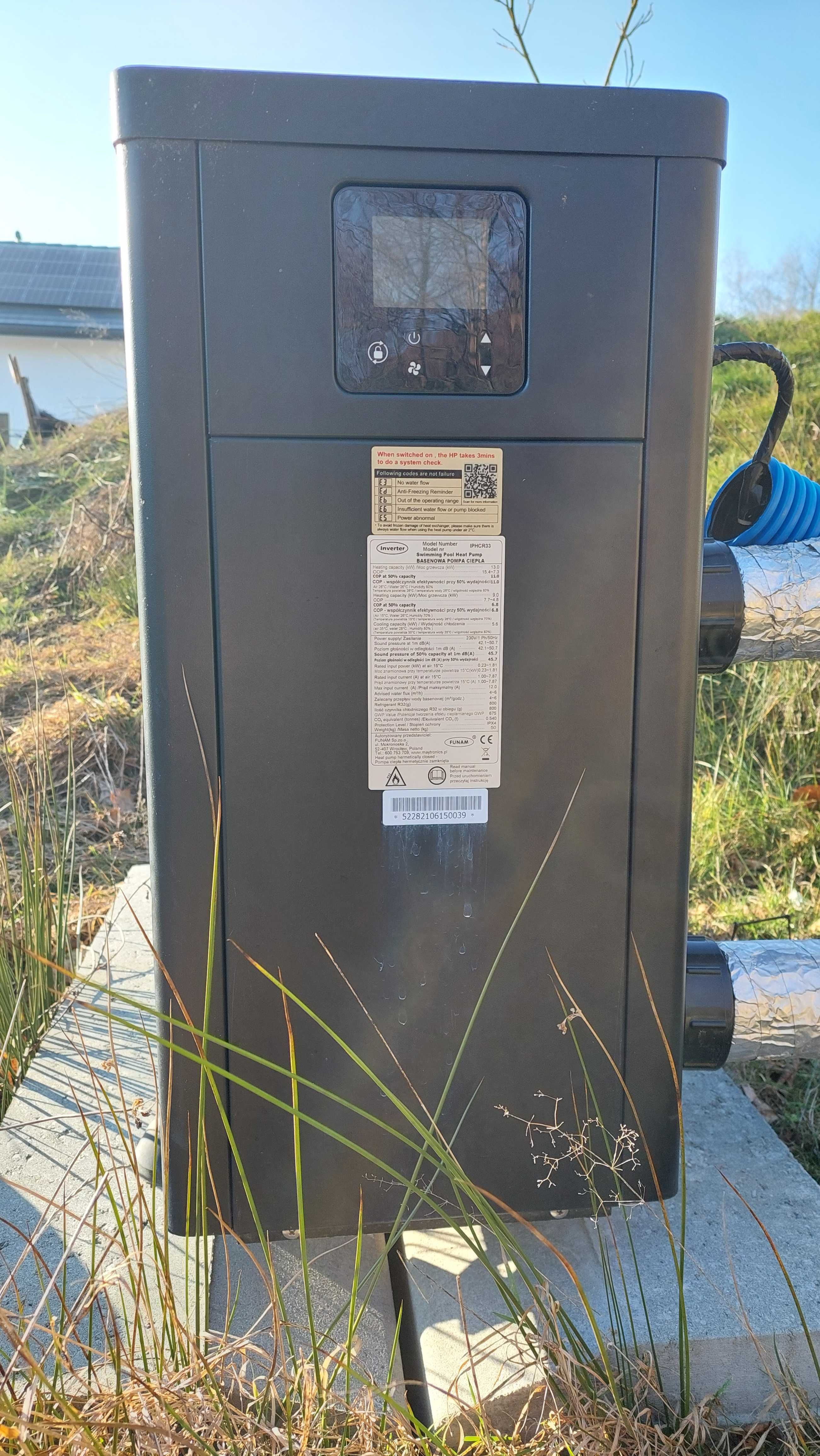 Basenowa pompa ciepła Fairland Inverter Plus 13kW IPHCR33