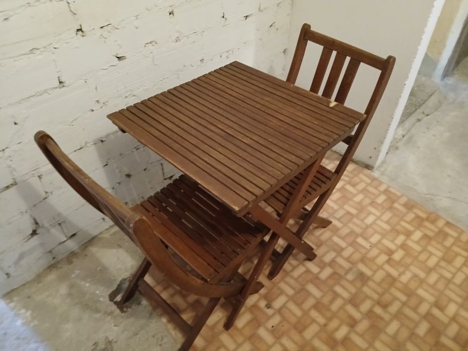 Zestaw ogrodowy balkonowy stół i krzesła